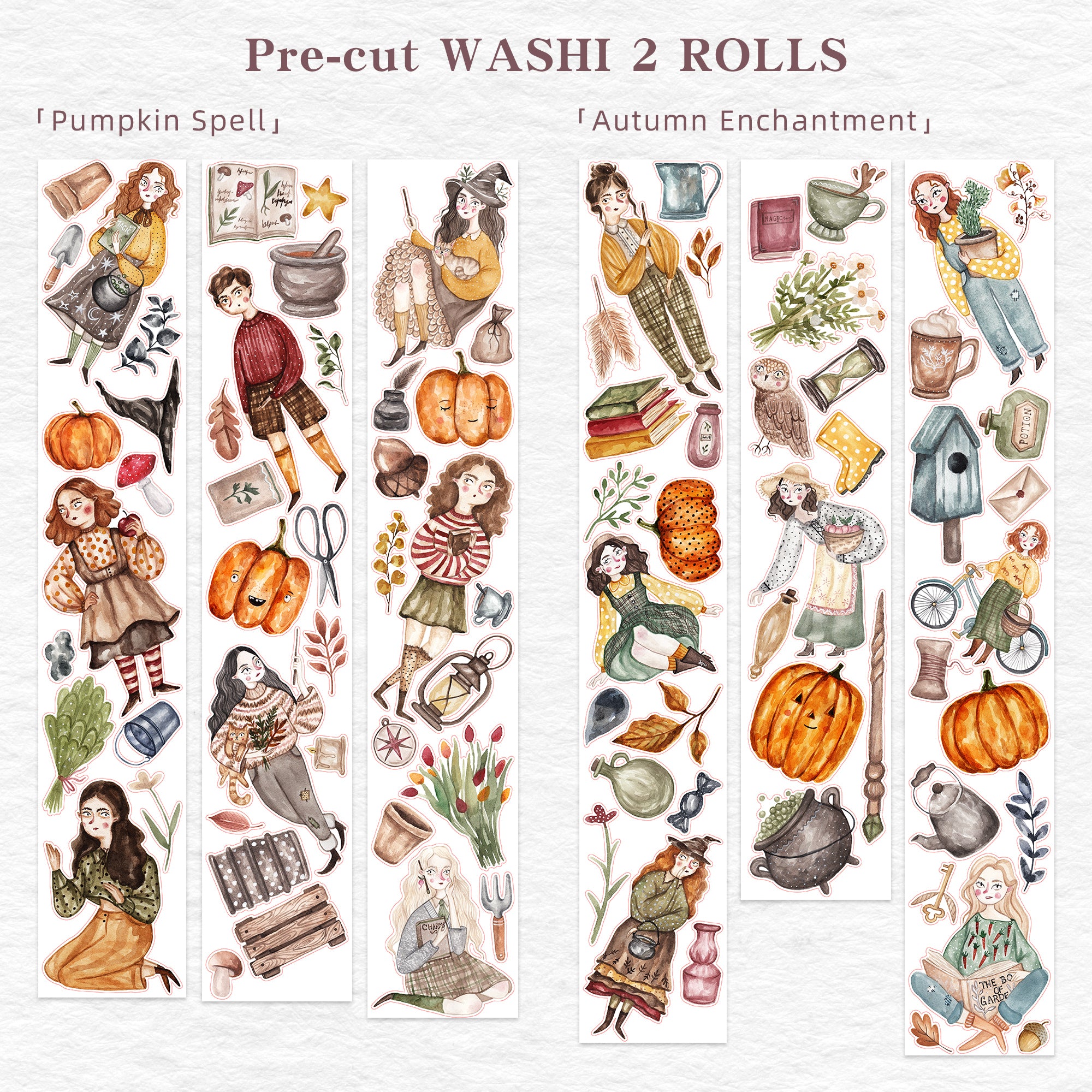 Pre-cut Pumpkin Spell Bundle | The Washi Tape Shop. Beautiful Washi and Decorative Tape For Bullet Journals, Gift Wrapping, Planner Decoration and DIY Projects