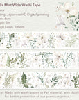 Vanilla Mint Wide Washi / PET Tape | The Washi Tape Shop. Beautiful Washi and Decorative Tape For Bullet Journals, Gift Wrapping, Planner Decoration and DIY Projects