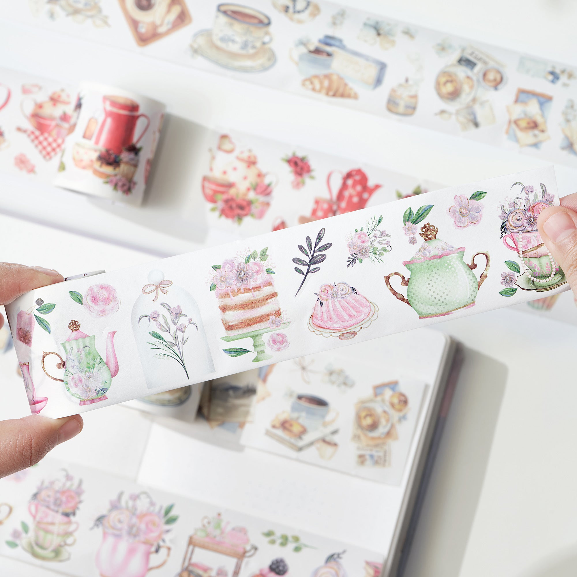 Tea Temptations Washi Tape Sticker Set