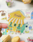 Pre-cut Bloom House Wide Washi/PET Tape | The Washi Tape Shop. Beautiful Washi and Decorative Tape For Bullet Journals, Gift Wrapping, Planner Decoration and DIY Projects