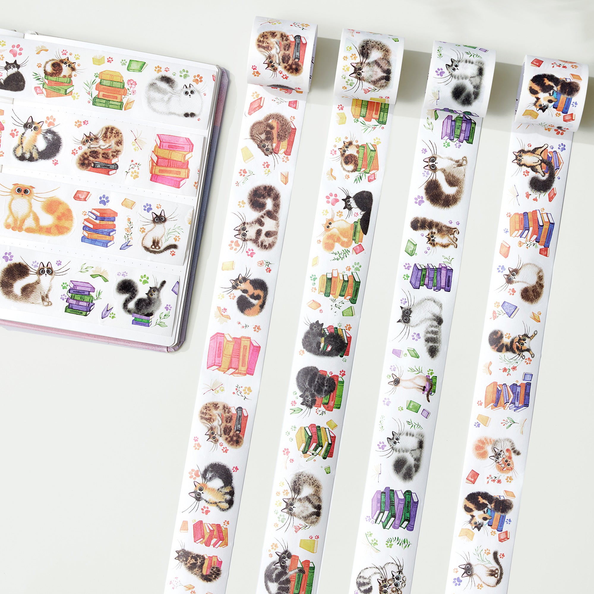 Kitten&#39;s Play Washi Tape Sticker Set | The Washi Tape Shop. Beautiful Washi and Decorative Tape For Bullet Journals, Gift Wrapping, Planner Decoration and DIY Projects