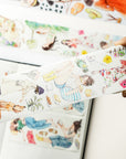 Pre-cut Leisurely Days Wide Washi/PET Tape | The Washi Tape Shop. Beautiful Washi and Decorative Tape For Bullet Journals, Gift Wrapping, Planner Decoration and DIY Projects