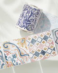 Mediterranean Tiles Wide Washi/PET Tape | The Washi Tape Shop. Beautiful Washi and Decorative Tape For Bullet Journals, Gift Wrapping, Planner Decoration and DIY Projects