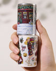 Pre-cut Yuletide Village Wide Washi/PET Tape (Seashell Gilded)