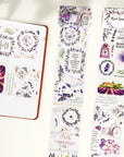 Pre-cut Purple Muse Wide Washi/PET Tape | The Washi Tape Shop. Beautiful Washi and Decorative Tape For Bullet Journals, Gift Wrapping, Planner Decoration and DIY Projects