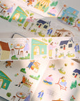 Pre-cut Bloom House Wide Washi/PET Tape | The Washi Tape Shop. Beautiful Washi and Decorative Tape For Bullet Journals, Gift Wrapping, Planner Decoration and DIY Projects