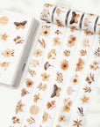 Misty Flower Washi Tape Sticker Set (GILDED) | The Washi Tape Shop. Beautiful Washi and Decorative Tape For Bullet Journals, Gift Wrapping, Planner Decoration and DIY Projects