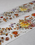 Pre-cut Golden Harvest Wide Washi/PET Tape (Seashell Gilded)