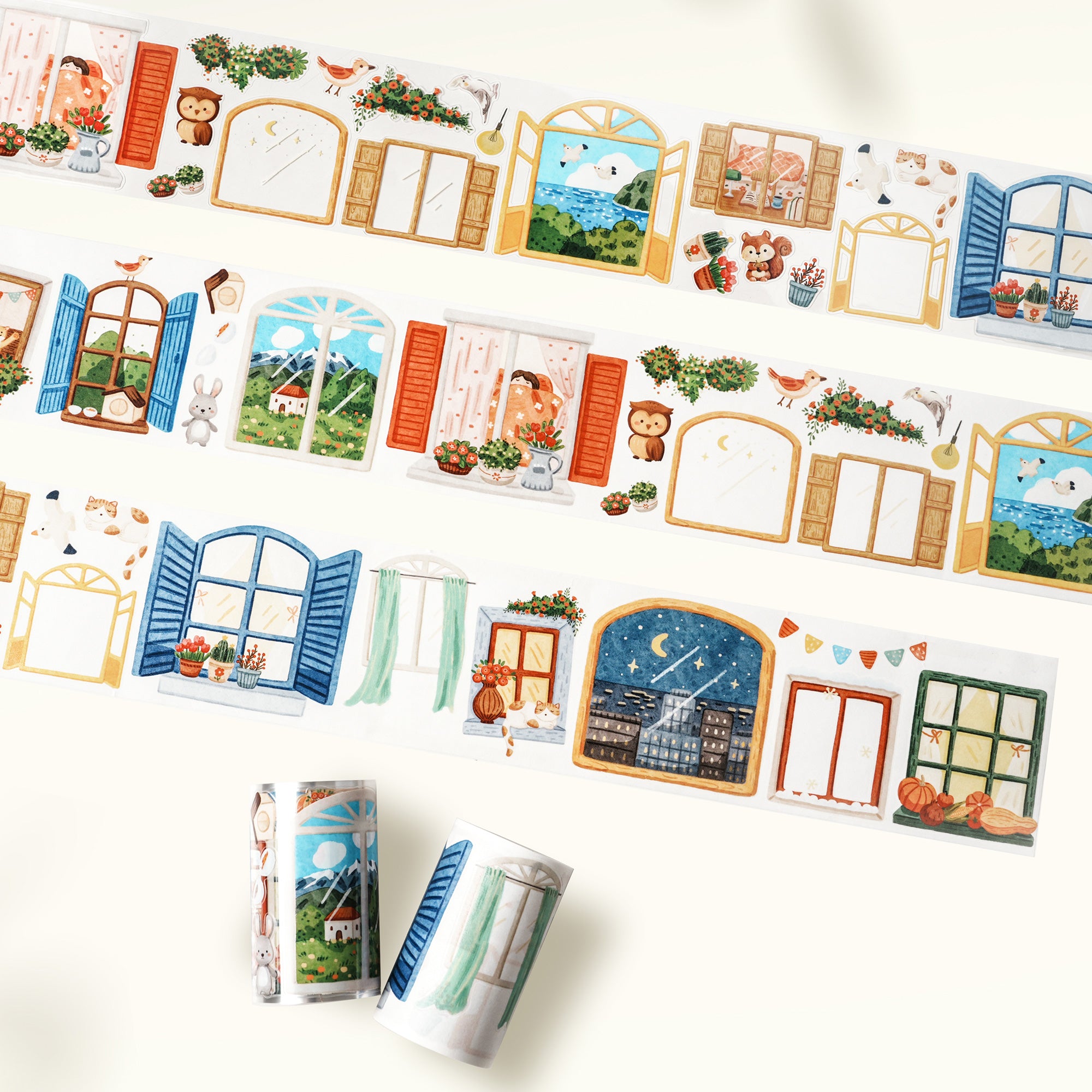 Pre-cut Pane & Simple Wide Washi/PET Tape | The Washi Tape Shop