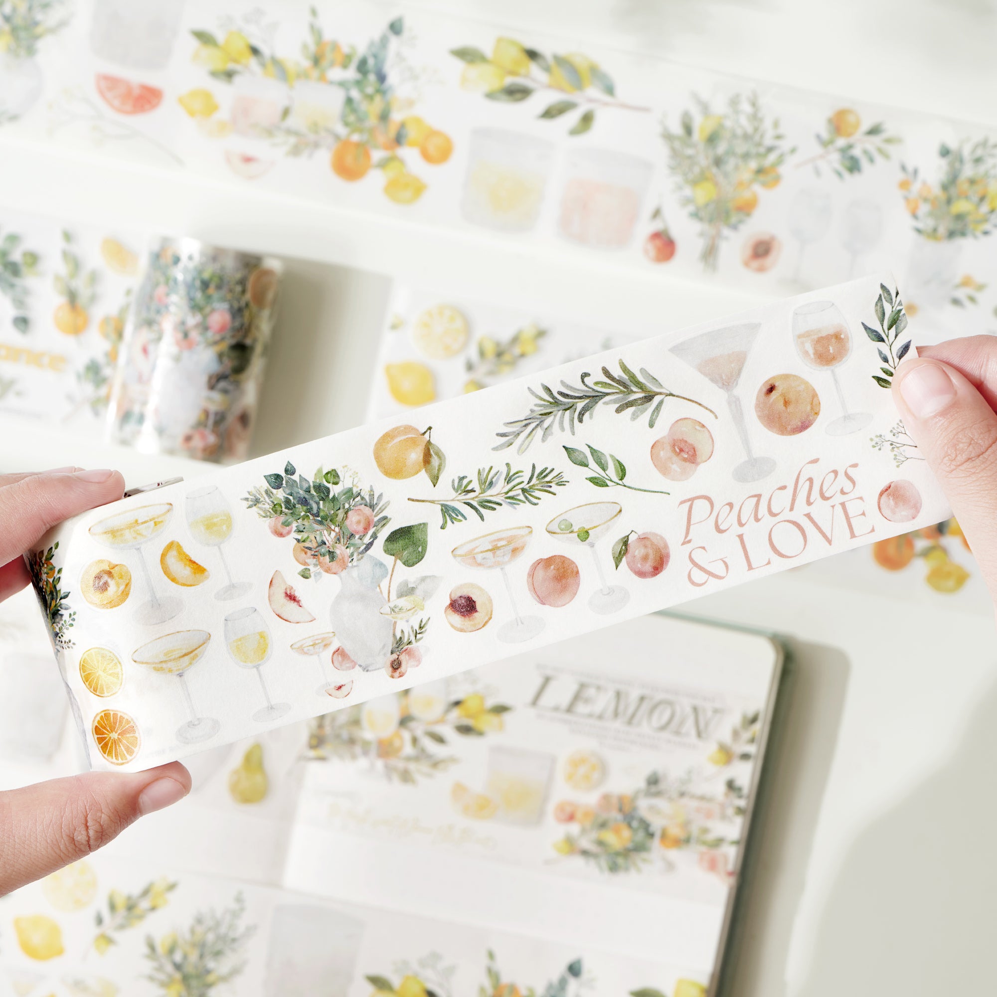 Pre-cut Mediterranean Breeze Wide Washi/PET Tape | The Washi Tape Shop. Beautiful Washi and Decorative Tape For Bullet Journals, Gift Wrapping, Planner Decoration and DIY Projects