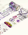 Pre-cut Purple Muse Wide Washi/PET Tape | The Washi Tape Shop. Beautiful Washi and Decorative Tape For Bullet Journals, Gift Wrapping, Planner Decoration and DIY Projects