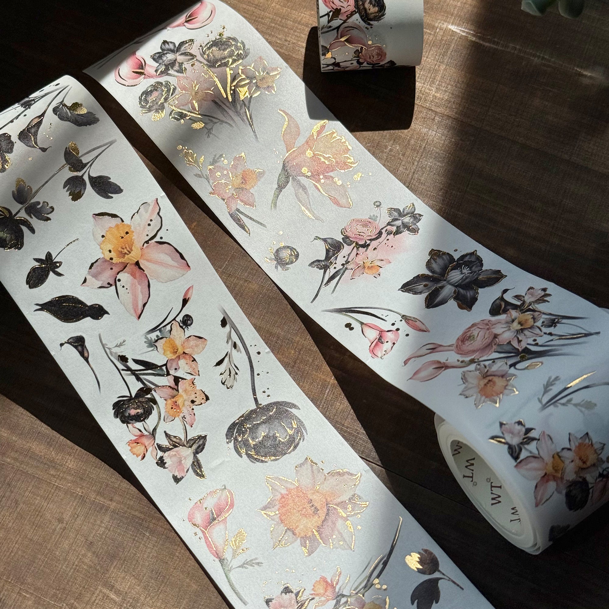 Auric Rose Washi Tape Sticker Set (GILDED) | The Washi Tape Shop. Beautiful Washi and Decorative Tape For Bullet Journals, Gift Wrapping, Planner Decoration and DIY Projects