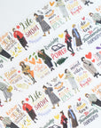 Pre-cut Silent Silhouette Wide Washi/PET Tape | The Washi Tape Shop. Beautiful Washi and Decorative Tape For Bullet Journals, Gift Wrapping, Planner Decoration and DIY Projects