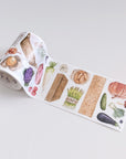 Pre-cut Summer Bazaar Wide Washi/PET Tape
