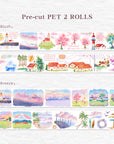 Pre-Cut Misty Breeze Bundle | The Washi Tape Shop. Beautiful Washi and Decorative Tape For Bullet Journals, Gift Wrapping, Planner Decoration and DIY Projects