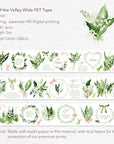 Lily of the Valley Wide Washi/PET Tape | The Washi Tape Shop. Beautiful Washi and Decorative Tape For Bullet Journals, Gift Wrapping, Planner Decoration and DIY Projects