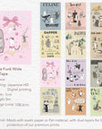 ๐ Feline Funk Wide Washi/PET Tape (100% off)