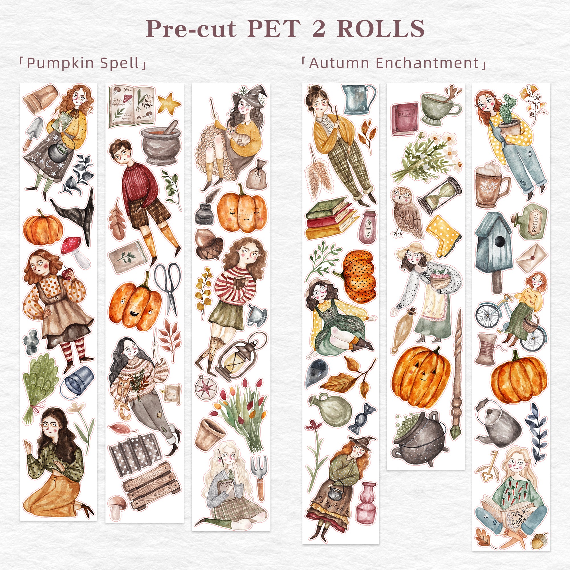 Pre-cut Pumpkin Spell Bundle | The Washi Tape Shop. Beautiful Washi and Decorative Tape For Bullet Journals, Gift Wrapping, Planner Decoration and DIY Projects