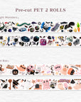 Pre-cut Midnight Monsters Bundle | The Washi Tape Shop. Beautiful Washi and Decorative Tape For Bullet Journals, Gift Wrapping, Planner Decoration and DIY Projects