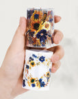 Sunflower & Navy Wide Washi / PET Tape | The Washi Tape Shop. Beautiful Washi and Decorative Tape For Bullet Journals, Gift Wrapping, Planner Decoration and DIY Projects