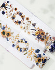 Sunflower & Navy Wide Washi / PET Tape | The Washi Tape Shop. Beautiful Washi and Decorative Tape For Bullet Journals, Gift Wrapping, Planner Decoration and DIY Projects