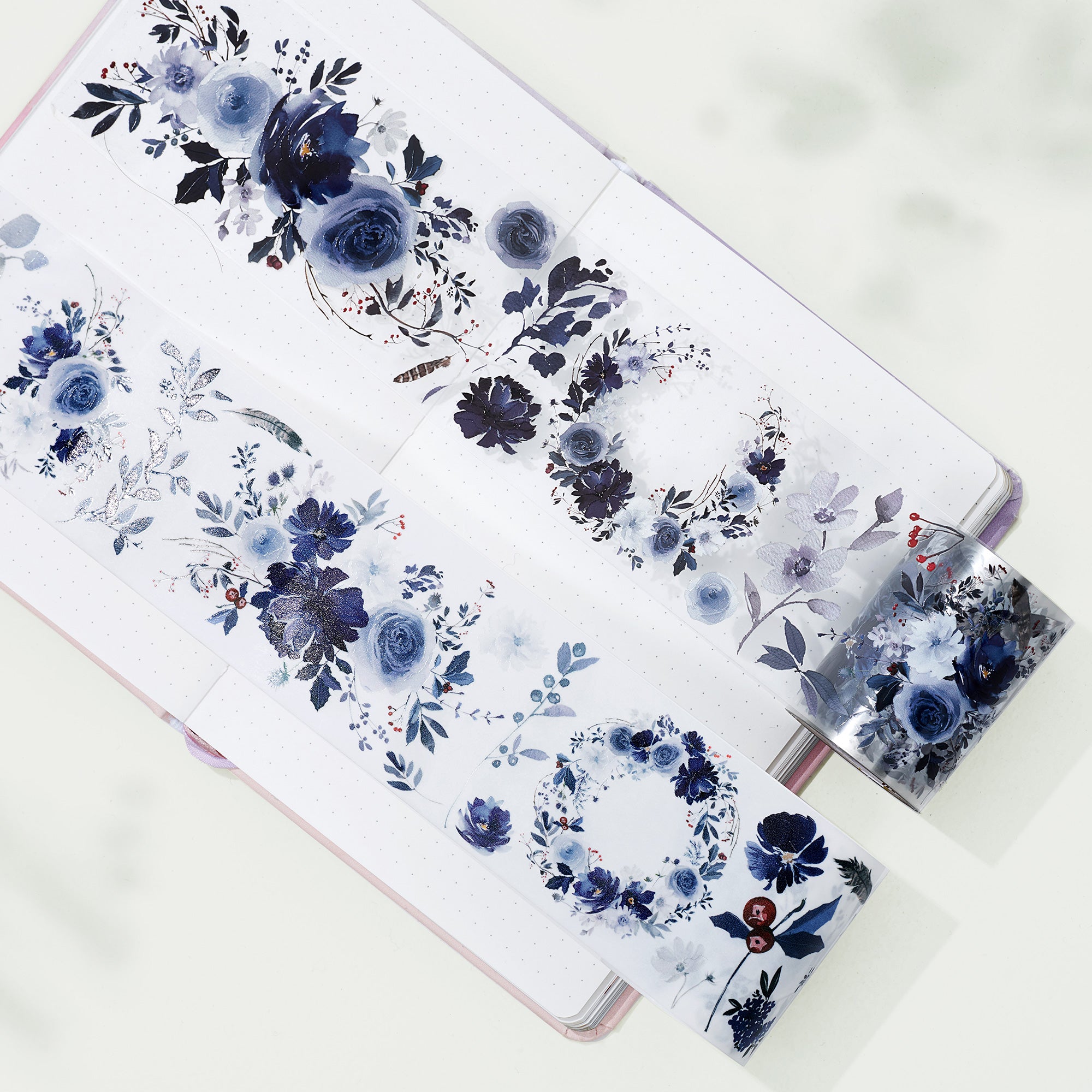 2m/Roll Plum Blossom PET Washi Tape Winter Flower Masking Tape