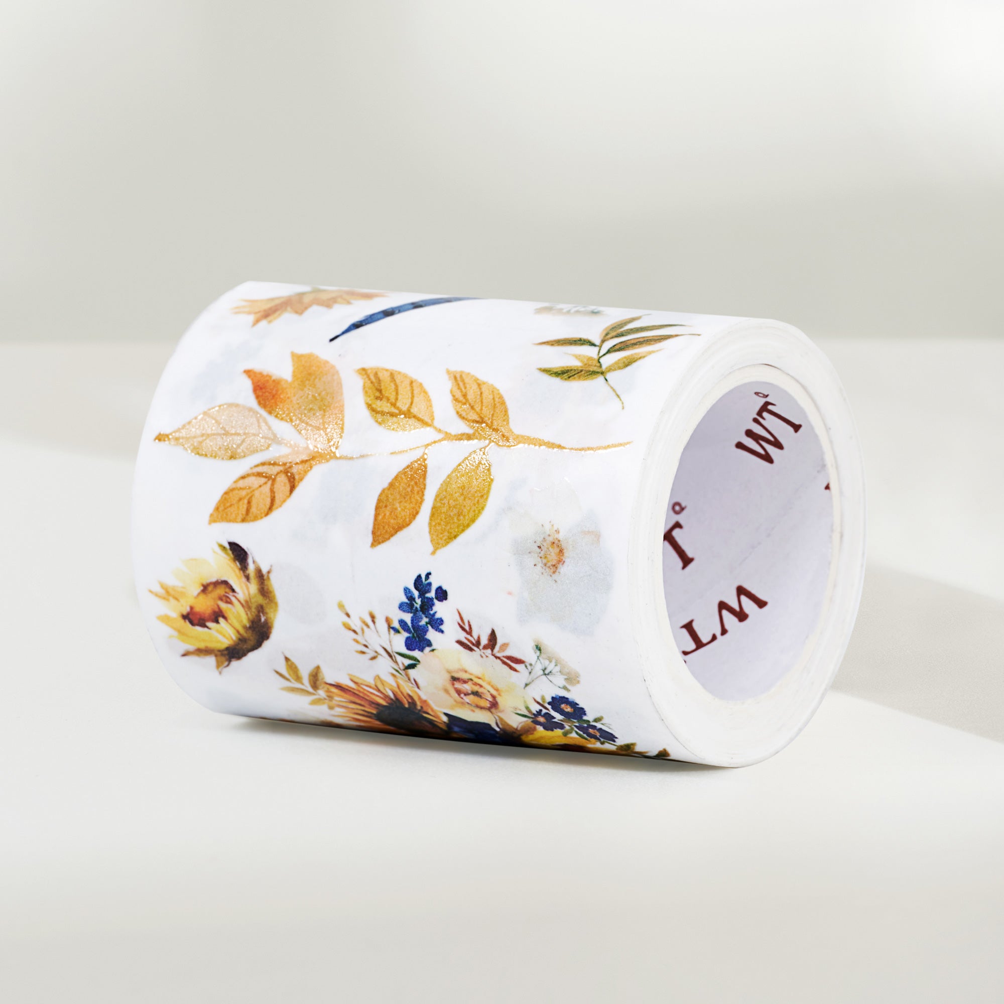 Sunflower & Navy Wide Washi / PET Tape | The Washi Tape Shop. Beautiful Washi and Decorative Tape For Bullet Journals, Gift Wrapping, Planner Decoration and DIY Projects