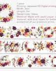 Autumn Rose Wide Washi / PET Tape | The Washi Tape Shop. Beautiful Washi and Decorative Tape For Bullet Journals, Gift Wrapping, Planner Decoration and DIY Projects