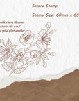 Valley of Flower Stamp Set | The Washi Tape Shop. Beautiful Washi and Decorative Tape For Bullet Journals, Gift Wrapping, Planner Decoration and DIY Projects