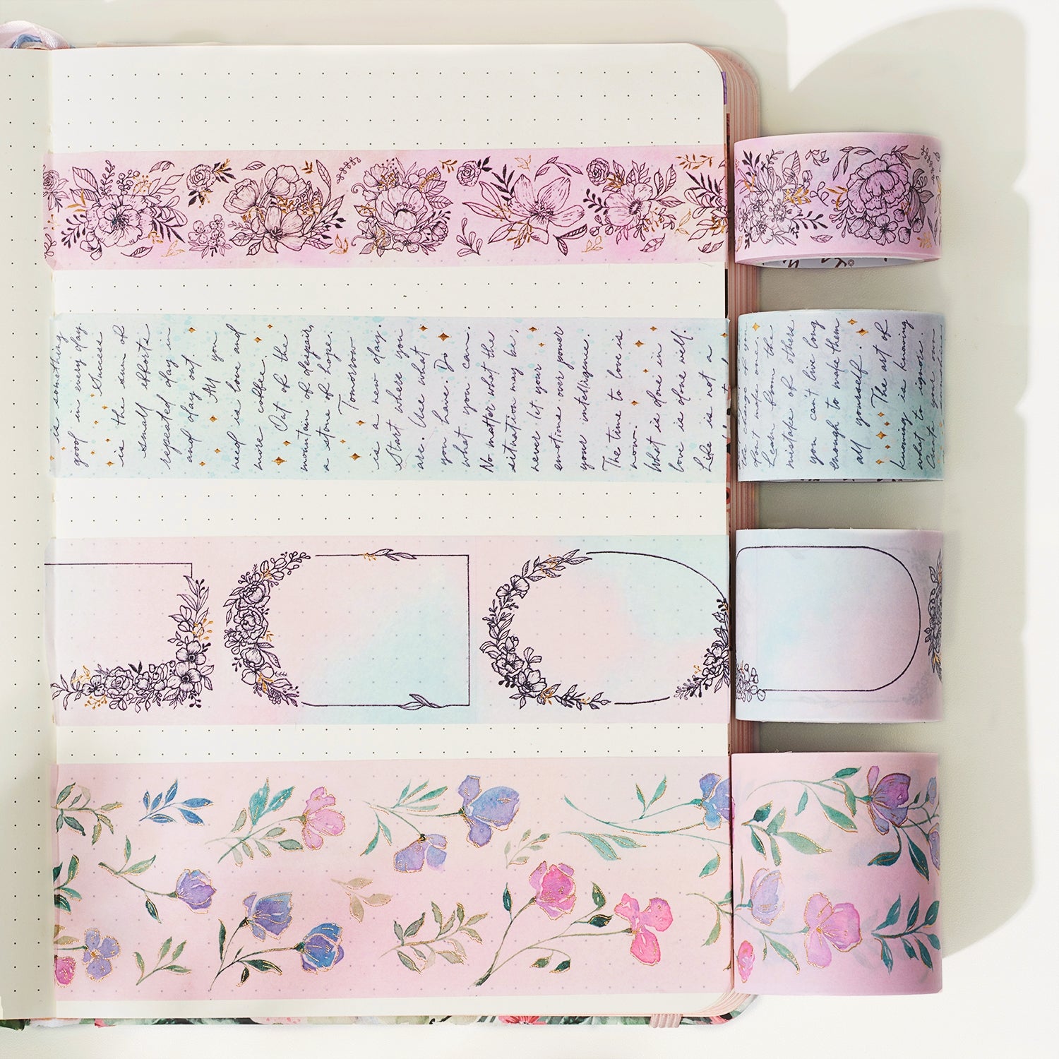 Vintage Pastel Washi Tape Box Set