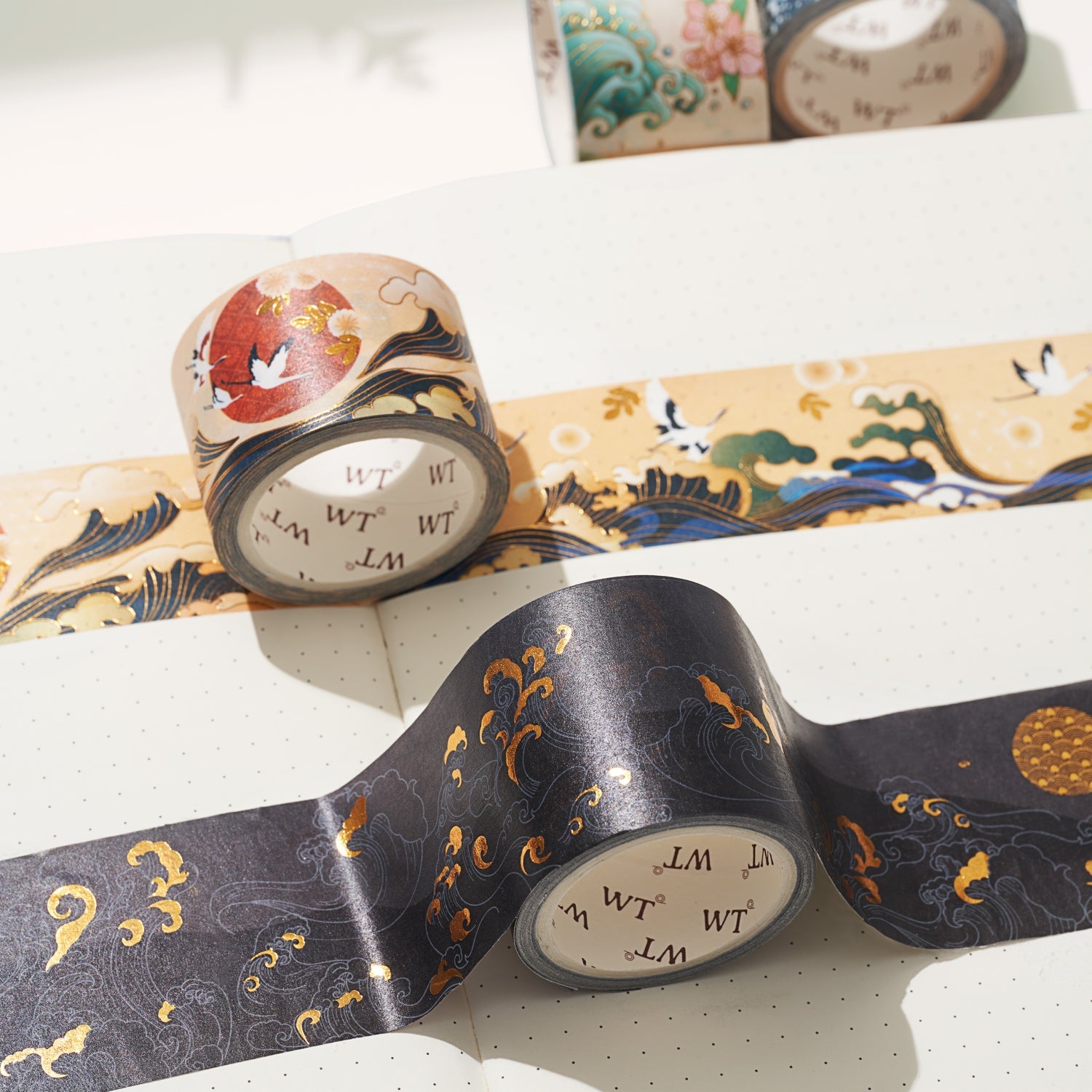 Waves of Rebun Washi Tape Set | The Washi Tape Shop. Beautiful Washi and Decorative Tape For Bullet Journals, Gift Wrapping, Planner Decoration and DIY Projects