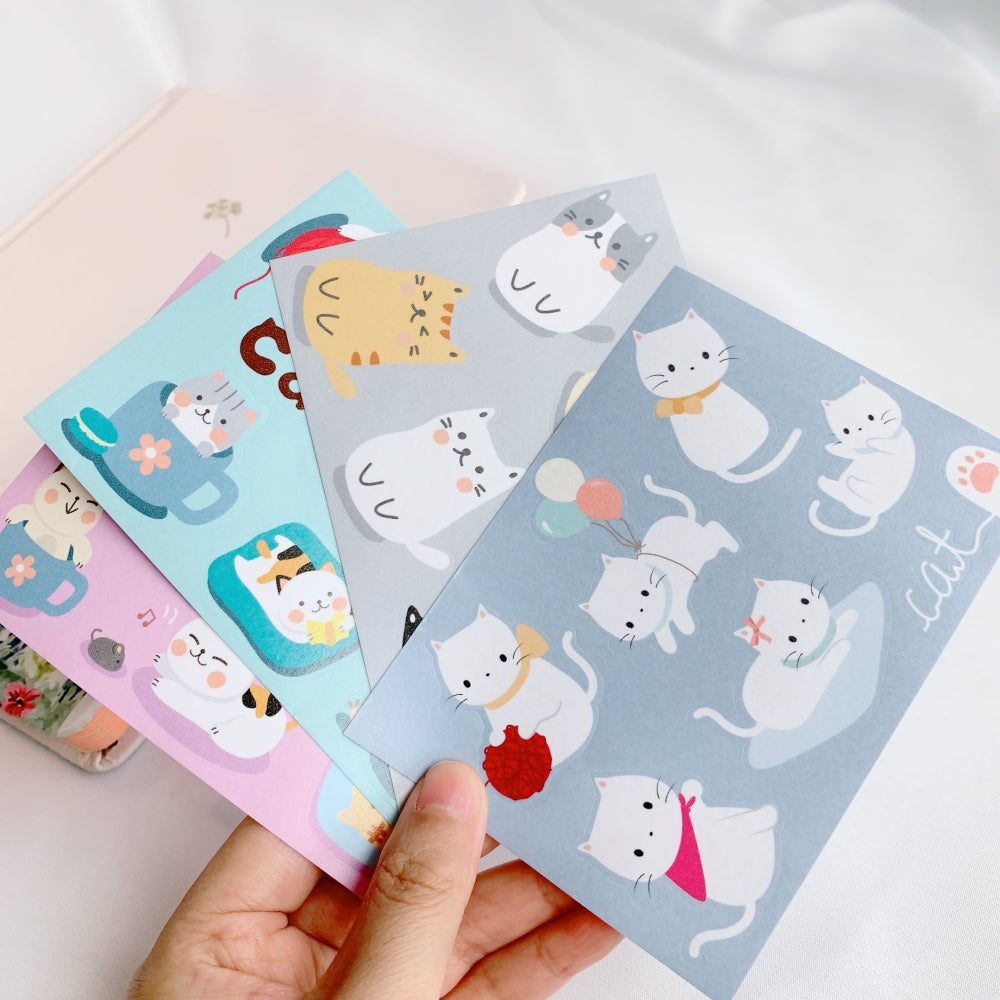 Chonky Cat Washi Tape Sticker Set