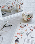 Chonky Cat Washi Tape Sticker Set | The Washi Tape Shop. Beautiful Washi and Decorative Tape For Bullet Journals, Gift Wrapping, Planner Decoration and DIY Projects