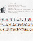 Chonky Cat Washi Tape Sticker Set | The Washi Tape Shop. Beautiful Washi and Decorative Tape For Bullet Journals, Gift Wrapping, Planner Decoration and DIY Projects
