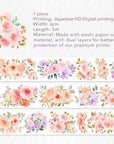 Flower Corridor Wide Washi / PET Tape | The Washi Tape Shop. Beautiful Washi and Decorative Tape For Bullet Journals, Gift Wrapping, Planner Decoration and DIY Projects