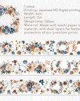 Dusty Blue & Cinnamon Wide Washi / PET Tape | The Washi Tape Shop. Beautiful Washi and Decorative Tape For Bullet Journals, Gift Wrapping, Planner Decoration and DIY Projects