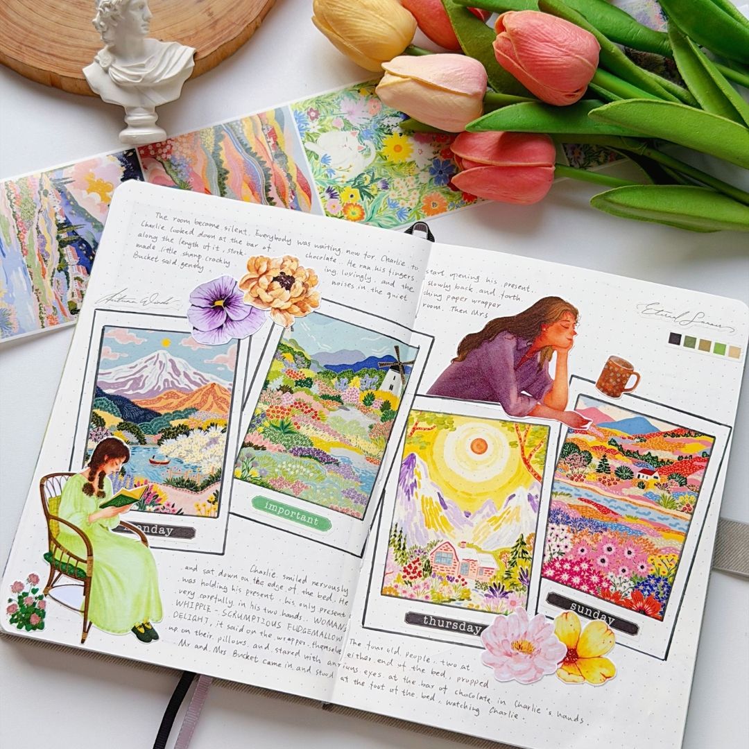 81 Creative Washi Tape Layout Ideas for Your May Spread