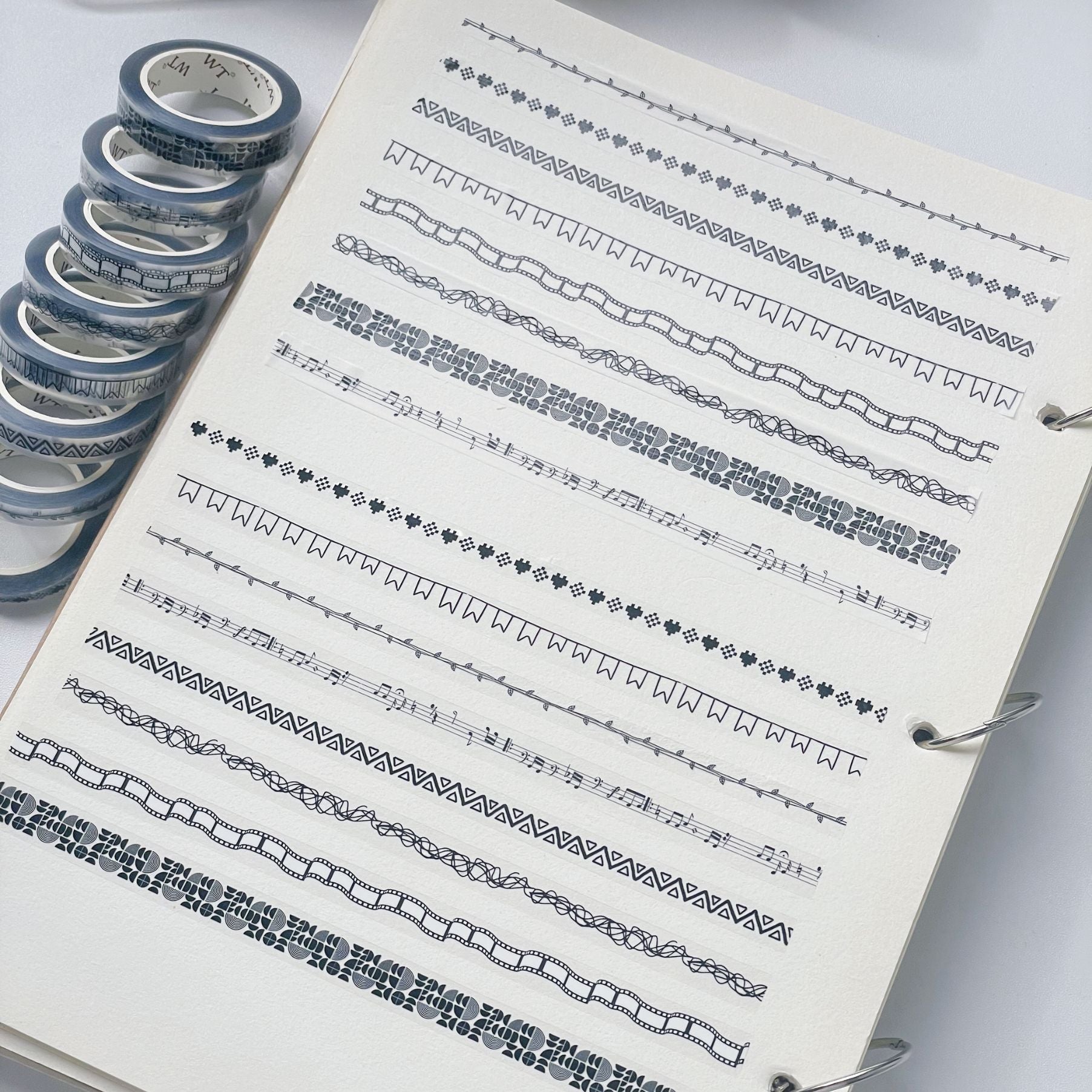 Black and White Washi Tapes