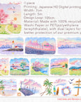 Pre-cut Misty Breeze Wide Washi/PET Tape | The Washi Tape Shop. Beautiful Washi and Decorative Tape For Bullet Journals, Gift Wrapping, Planner Decoration and DIY Projects