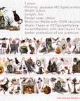 Pre-cut Haunted House Wide Washi/PET Tape