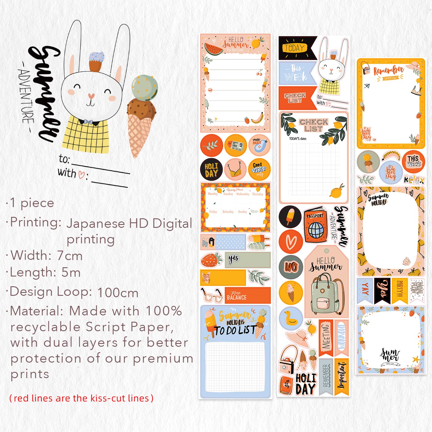 Pre-cut Hygge Notes Script Tape Bundle | The Washi Tape Shop. Beautiful Washi and Decorative Tape For Bullet Journals, Gift Wrapping, Planner Decoration and DIY Projects