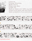 Graveyard Scribbles Washi Tape Sticker Set (GILDED)