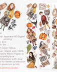 Pre-cut Pumpkin Spell Wide Washi/PET Tape | The Washi Tape Shop. Beautiful Washi and Decorative Tape For Bullet Journals, Gift Wrapping, Planner Decoration and DIY Projects