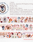 Pre-cut Amber Notes Wide Washi/PET Tape
