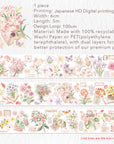 Pre-cut Petal Post Wide Washi/PET Tape | The Washi Tape Shop. Beautiful Washi and Decorative Tape For Bullet Journals, Gift Wrapping, Planner Decoration and DIY Projects