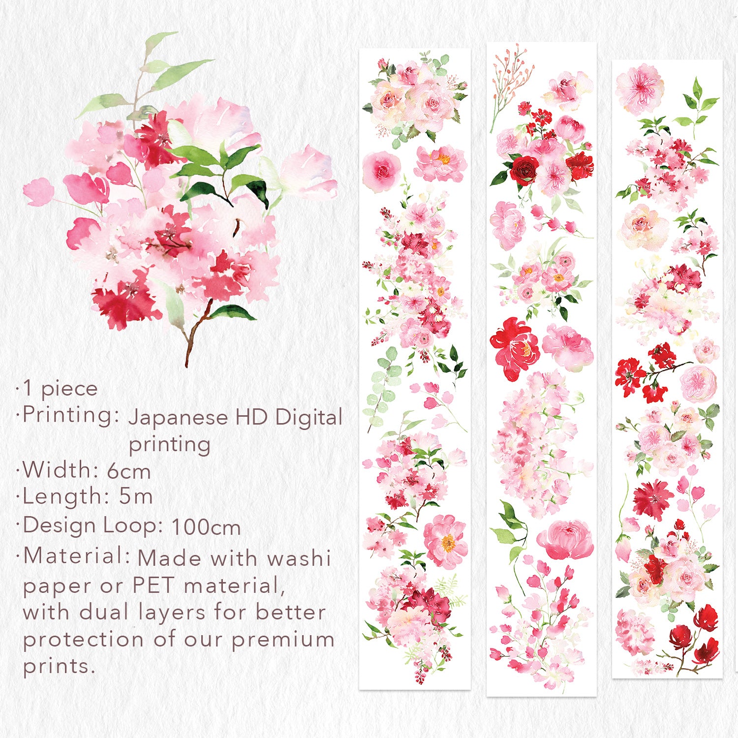 Blush pink Sakura CHerry Blossom Japanese Wrapping Paper