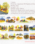 Pre-cut Autumn Symphony Wide Washi/PET Tape