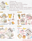 Cozy Mornings Washi Paper Sticker Set | The Washi Tape Shop. Beautiful Washi and Decorative Tape For Bullet Journals, Gift Wrapping, Planner Decoration and DIY Projects