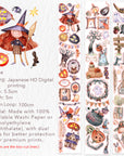 Pre-cut Ghoulish Gathering Wide Washi/PET Tape