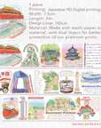 Pre-cut Beijing Scrolls Wide Washi/PET Tape